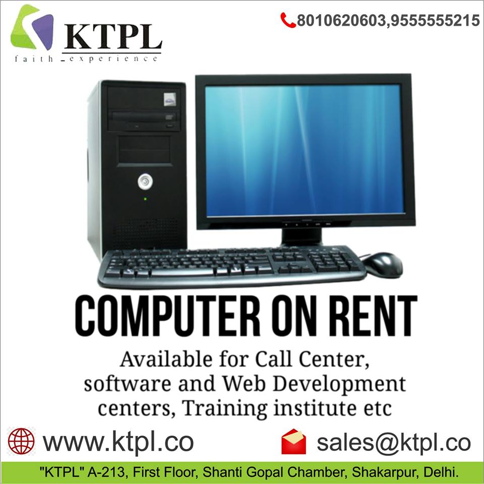ktechnology62's tweet image. #serveronrent #computeronrent #laptoponrent #desktoponrent #upsonrent
For More Information Visit Our Website- bit.ly/2RrhyUG or Call now @ +91 95555 55215 +011-42182244
