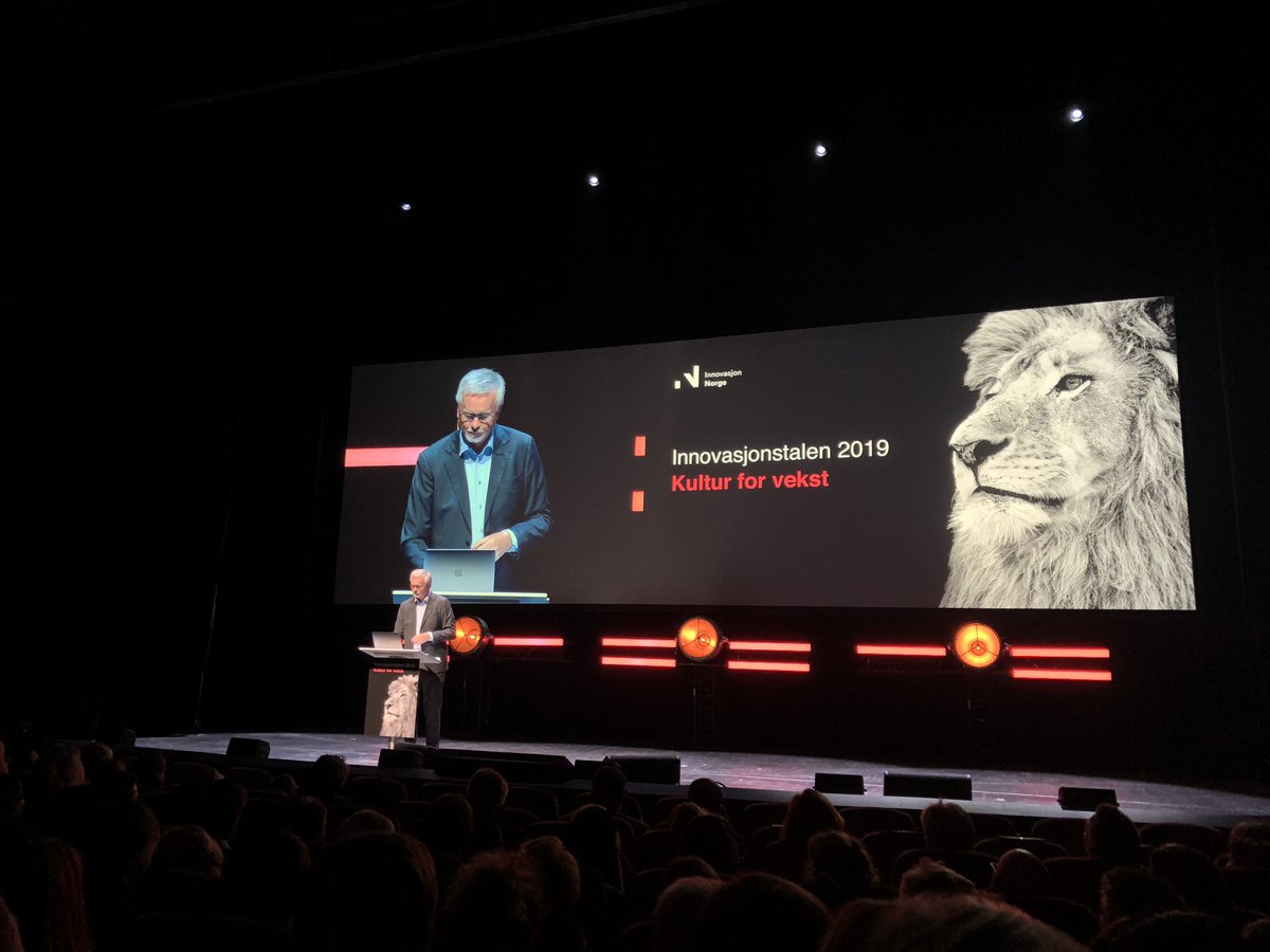 Humor på #innovasjonstalen 
Vi har høy lønn, høyt sykefravær. Automatisering lønner seg mest i verden akkurat her. 
 «Lykkes eller dra på hytta» sier Anders Brandt fra idekapital.