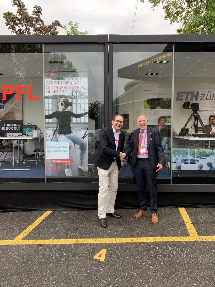 TatianaBrivio's tweet photo. The 2 VP of Innovation from @ETH and @EPFL_en visit the Hot cube of #SUD on a rainy day in Bern @EPFLevents @MarcBGruber @ETH_en #Ouay @startupEPFL https://t.co/TayOpKPzOQ