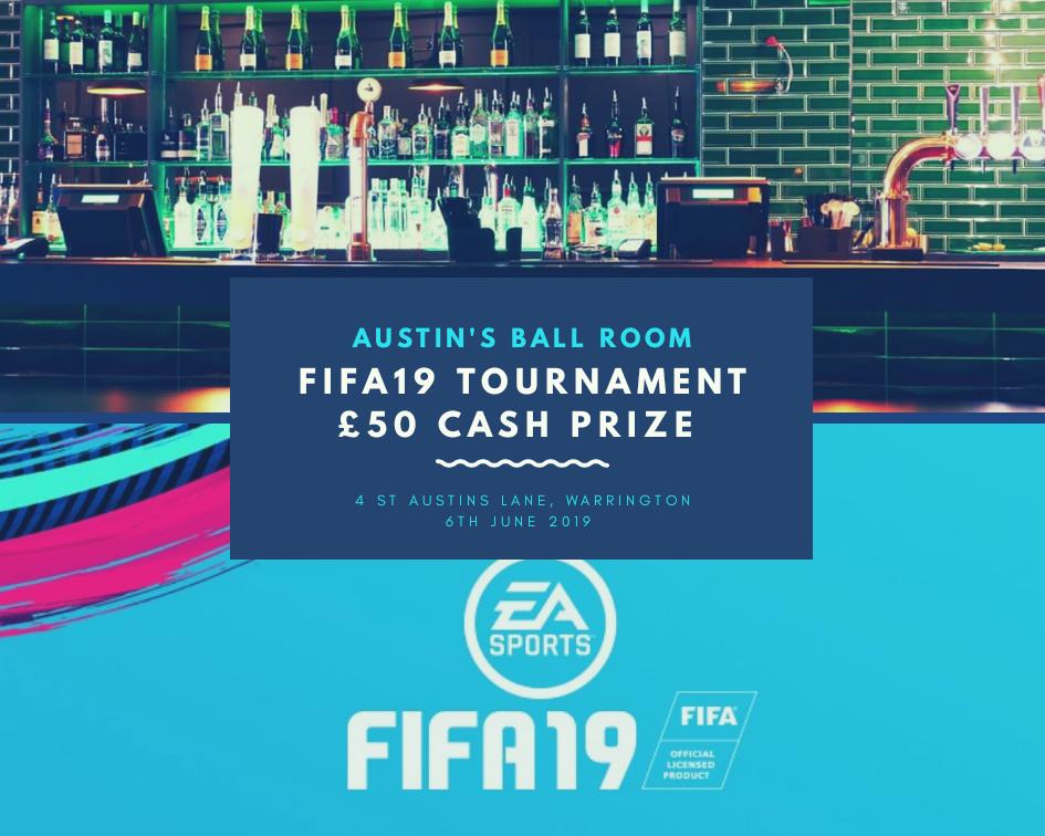 ArcadePopUpUK's tweet photo. Our first confirmed #FIFA19 tournament in #Warrington! We are pleased to announce that the competition will be held at #AustinsBallRoom 

3pm Sunday 23rd June £5 entry and a £50 #CashPrize 

Tickets now available - Only 20 Places
https://t.co/iNUr4HNNQk

https://t.co/f6Ws3GVFK2 https://t.co/xpz6TGY6gb