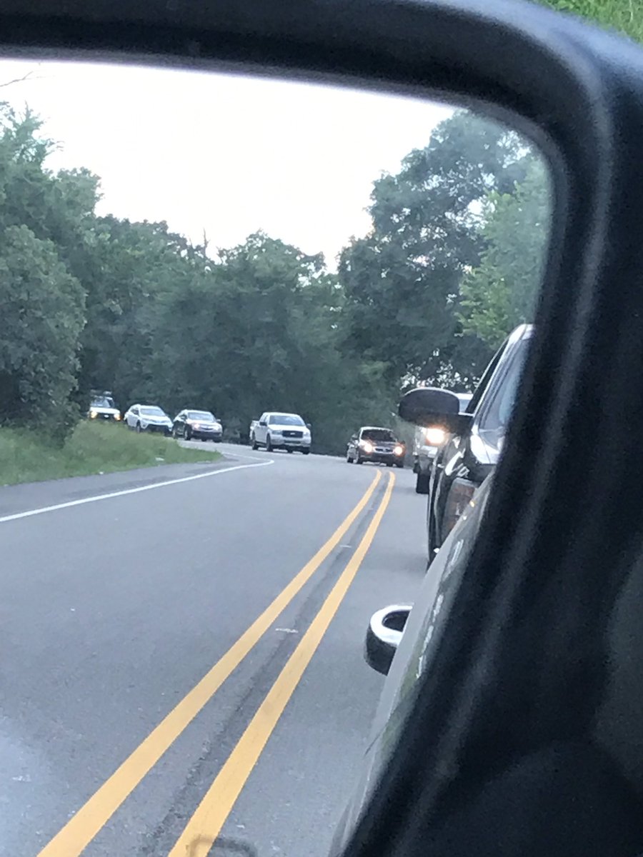 DQualls01's tweet photo. This is the traffic on our detour from flooding! It’s Awful! #hearties #floodProblems #traffic #driveToWork 😫😬😊❤️ https://t.co/lbpHA0lQxv