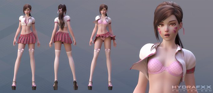 Did you see that new schoolgirl skin for DVa? Me too.. Well, here's my version https://t.co/5Yp4fP5t