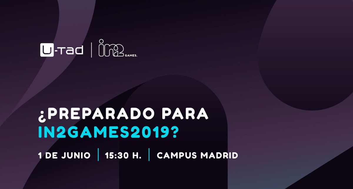 Este sábado celebramos una nueva edición de #In2Games 🎮 hablaremos sobre los retos y oportunidades en el desarrollo de #videojuegos y podrás conocer de primera mano los videojuegos desarrollados por nuestros alumnos. #indiedev #gamedev Inscríbete👉 u-tad.com/in2games/