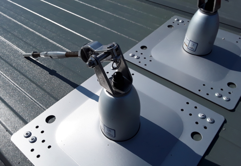 PremSafeUK's tweet photo. Another excellent job completed by our installation team last week!

#fallprotection #roofsafety #roofing #roofers #contractors #construction https://t.co/JAg0iGRBHW