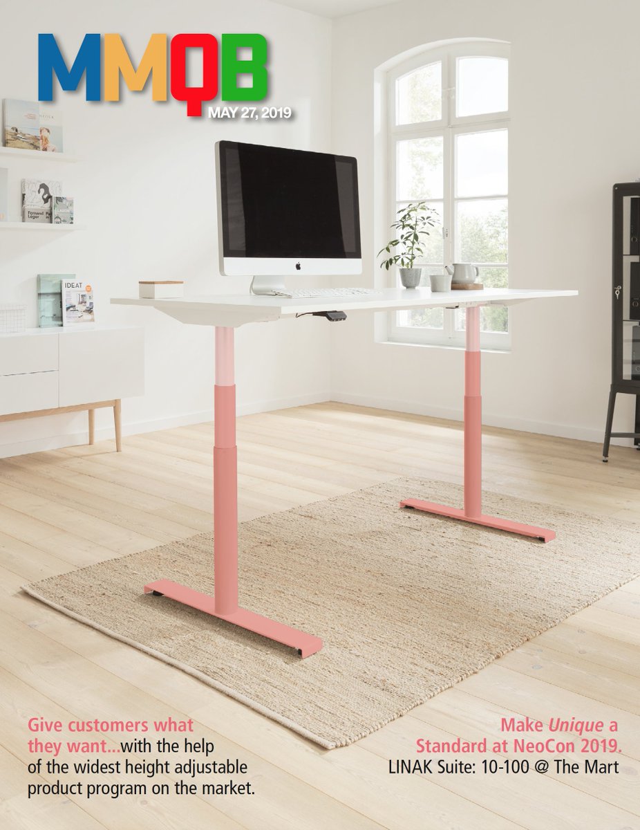 Did you see the cover of this week's MMQB? 

Find out all the ways you can make unique a standard at the LINAK suite 10-100 in two weeks at NeoCon 2019.