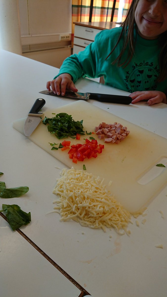 3. Trinn syntes eggmuffins med grønnsaker var veldig godt! 🥚