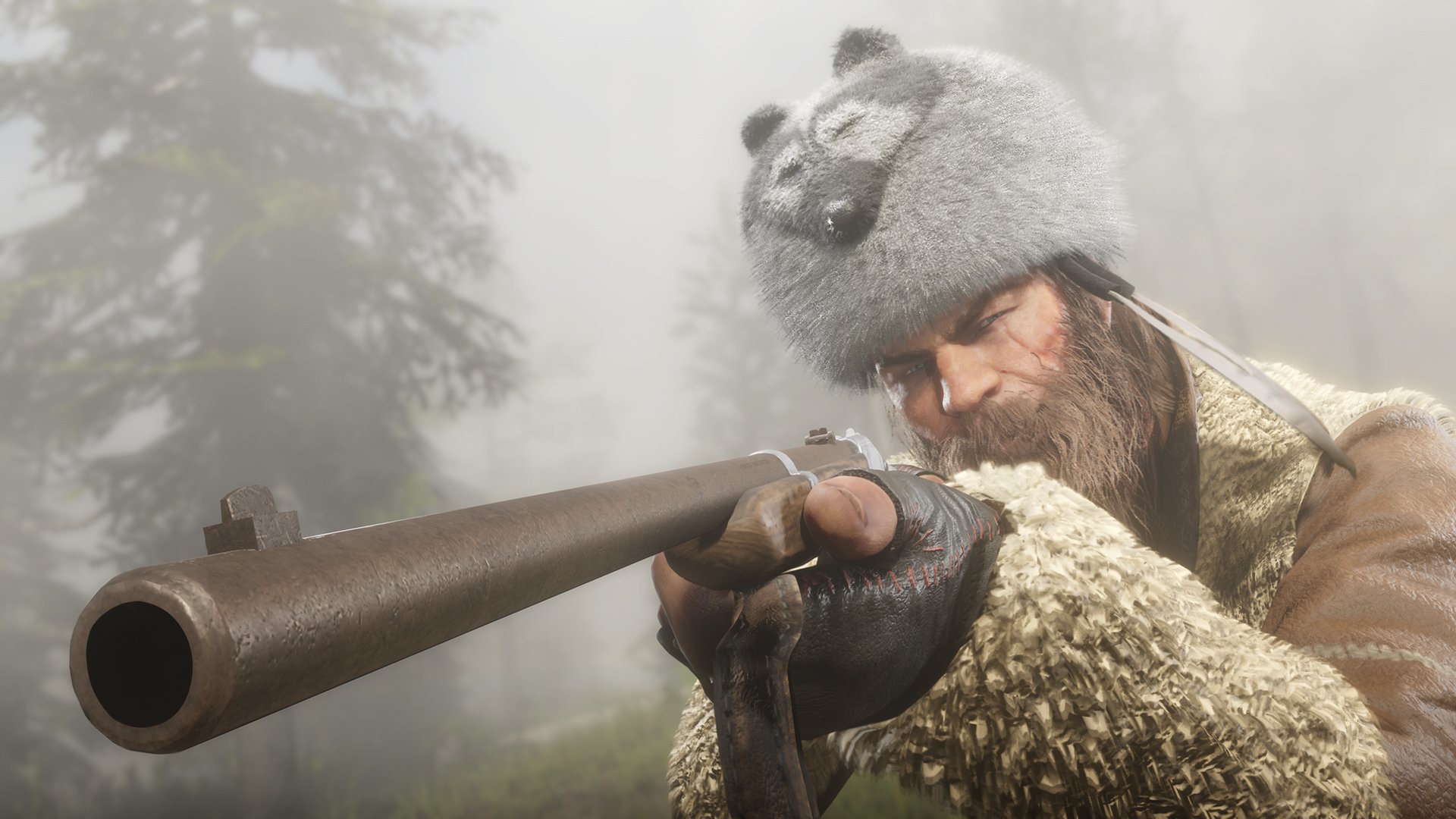 Red Dead Redemption 2 шапка из енота