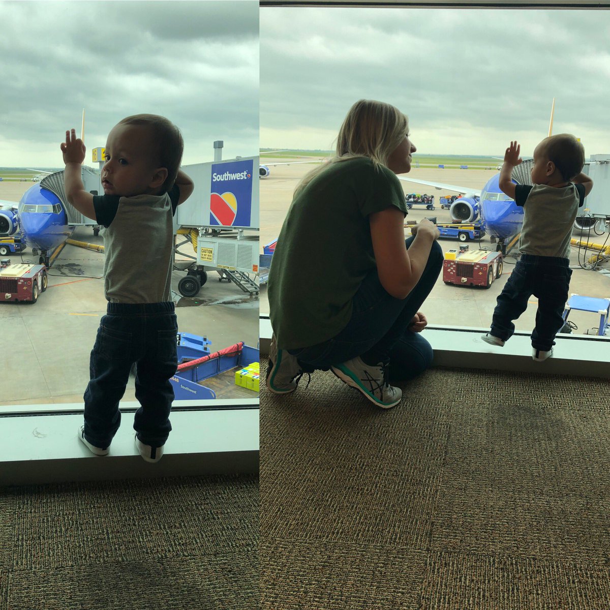 OHPFlo381's tweet photo. Just a little one waiting for his flight to a Disney. Vacation time for this family! Stay tune for my next tweet as I will be doing a pole. Tweet you all later!! #1stTimer #littleone #airplane #PeopleWatcher #TimeForMoes @Disney @DisneyParks @WaltDisneyWorld @SouthwestAir https://t.co/u36D53tNmd