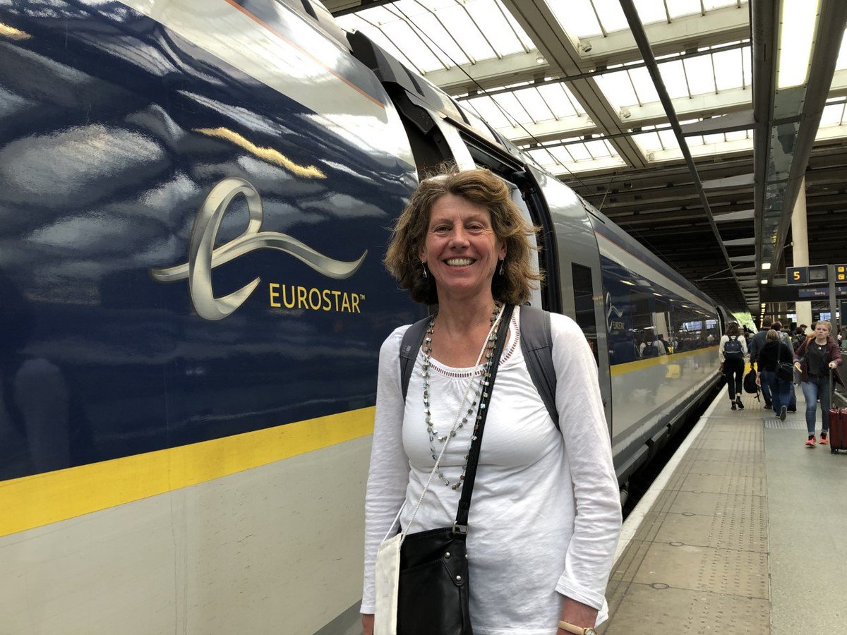 GinaDowding's tweet photo. Well it's all go! Elected (thank you) as @GreenPartyNW MEP on Sunday & now headed to @Europarl_EN to discover what we can do together with @europeangreens to heal divides, planets & futures #GreenWave #JoinGreen https://t.co/U0UKD1vHQh