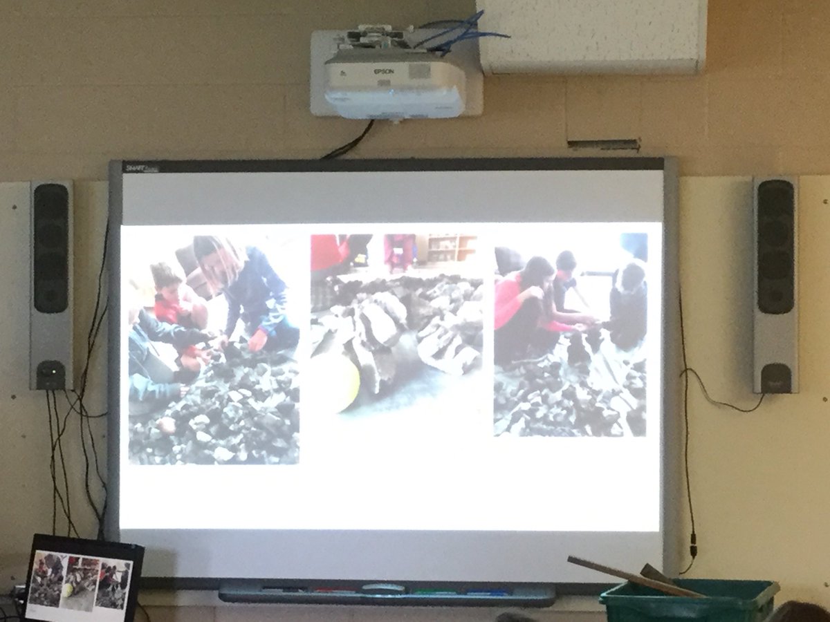 Hard to tell from the photo’s...but these grade 5 students from Pine View just articulated the importance of Collaboration and Communication when building their stone arches and bridges.  Working together made the task easier!  #rcdsbdeeplearning #rcdsbexperientiallearning