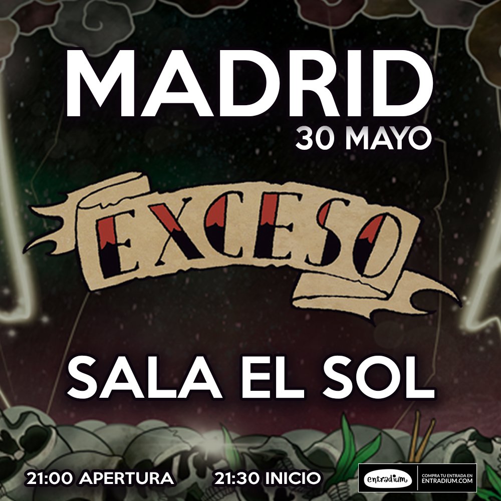 Ésta semana volvemos a #MADRID para rugir por fin a vuestro lado y presentaros #RimasyRock.
El Jueves Abriremos las puertas de la <a href="/SalaElSol/">Sala El Sol</a>  a las 21:00 y empezaremos a las21:30.
Traed garganta y corazón!!
Entradas más baratas en exceso.cat
