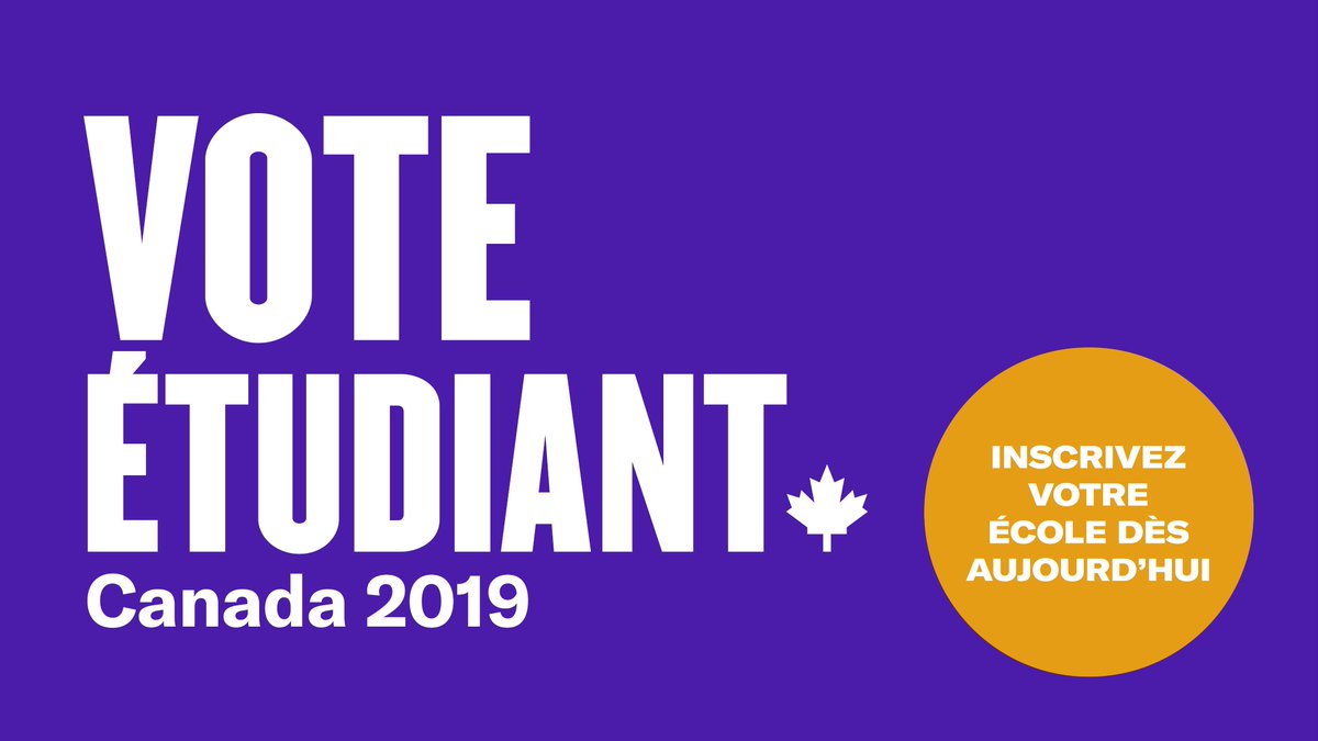 civix_qc's tweet photo. 📣Vous pouvez vous inscrire dès maintenant au #VoteetudiantCanada🗳️
📝Inscrivez votre école aujourd'hui ➡️ https://t.co/5SlG9Rn80G
#educdn #elxn43 #polican https://t.co/lQAsPgwEG9