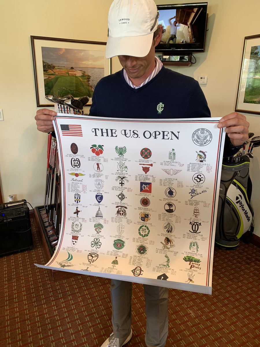 coynewriter's tweet photo. 🚨🚨🚨GIVEAWAY ALERT: Home from leg one of #acoursecalledamerica and to thank you for following the adventure, giving away one of these limited run prints. Gifting to all the @usopengolf venues I visit and won’t be for sale otherwise. To win retweet with #acoursecalledamerica https://t.co/TM2p1kgPL6