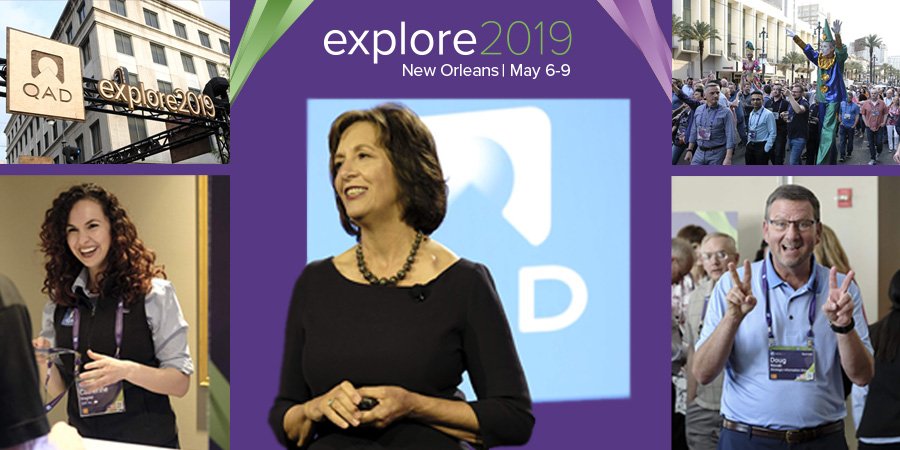 QAD Explore 2019: What You Missed | QAD Blog bit.ly/2HFDABg #QADExplore #speedofbusiness #customerconference #neworleans