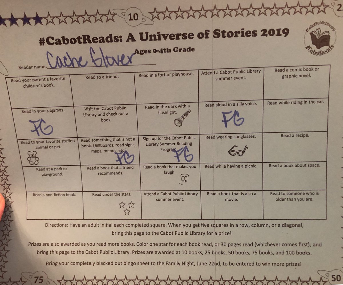 cabotsd's tweet photo. .@CentralWard Cache is reading in his pajamas! Don’t forget to register for #CabotReads! #cpslibraries #wcbetterme #RISEArkansas https://t.co/be4ePywj7F