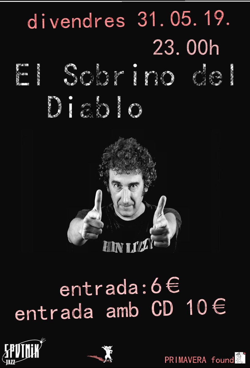 PUBSPUTNIK's tweet photo. Aquest divendres El Sobrino del Diablo ve a l’Sputnik!! #sputnik #sputnikpub #solsona #elsobrinodeldiablo #concert #cultura #música https://t.co/WjMZYlylTB