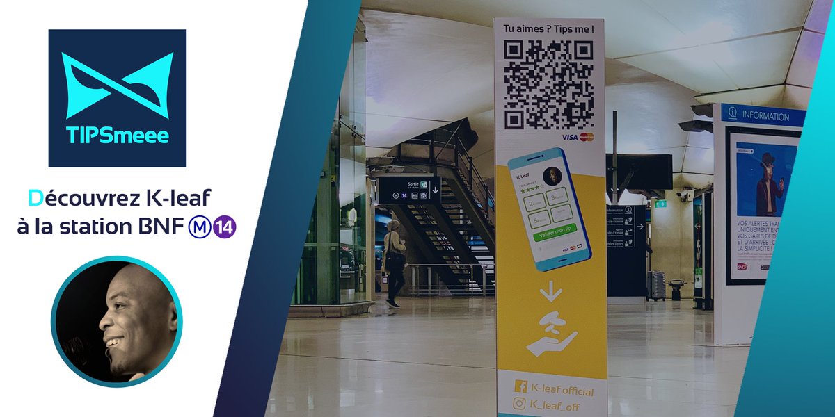 tipsmeee's tweet image. Une première en France !
Découvrez la solution de chapeau digital dédiée aux artistes 🎸🎻🎹🎤
Plus besoin de monnaie pour encourager un artiste !
📆 Demain 29 mai 
📍 Station Bibliothèque François Mitterrand / Paris
👤 Chanteur K-LEAF 🎤🎸
@FranceFintech @LUsineDigitale @LeSwave