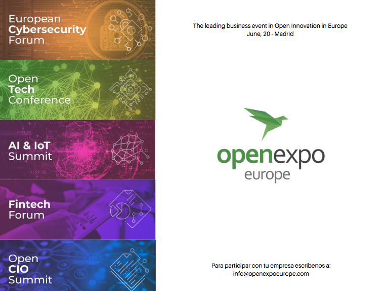 En #OpenExpo19: la agenda de contenidos + completa por sectores y temáticas; y gran difusión en los medios de comunicación. 

Se siguen sumando #empresas y es una gran #oportunidad para ganar visibilidad y expansión. Contactadnos a - info@openexpoeurope.com *últimos espacios*