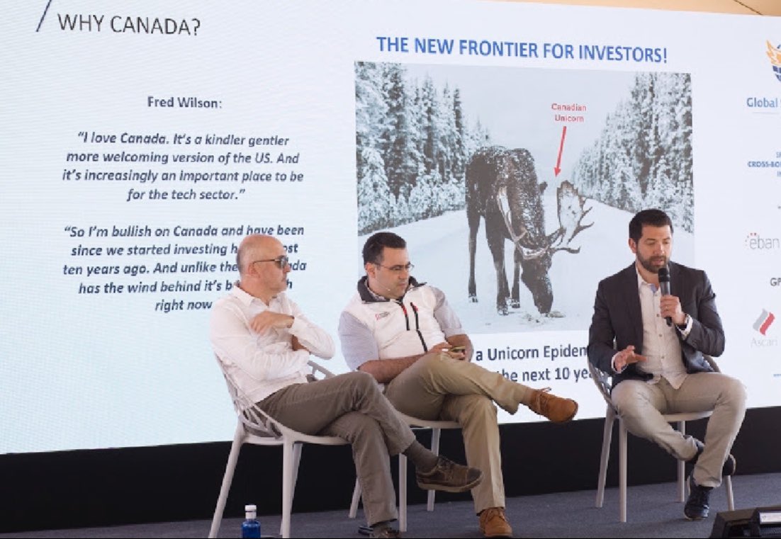 SuperAngelsClub's tweet photo. Promoting #CrossBorderInvestments - Investing in the Americas outside of America by @MikeCegelski @fabpovoa @YURI_NAV at #GlobalSuperAngelsSummit #GSAS2019 https://t.co/50LongMJtz  #SuperAngels #AngelInvestingGoingGlobal @SuperAngelsClub @gpbullhound #GPBullhoundSummit @EBAN_org https://t.co/6zbAKp7uD8