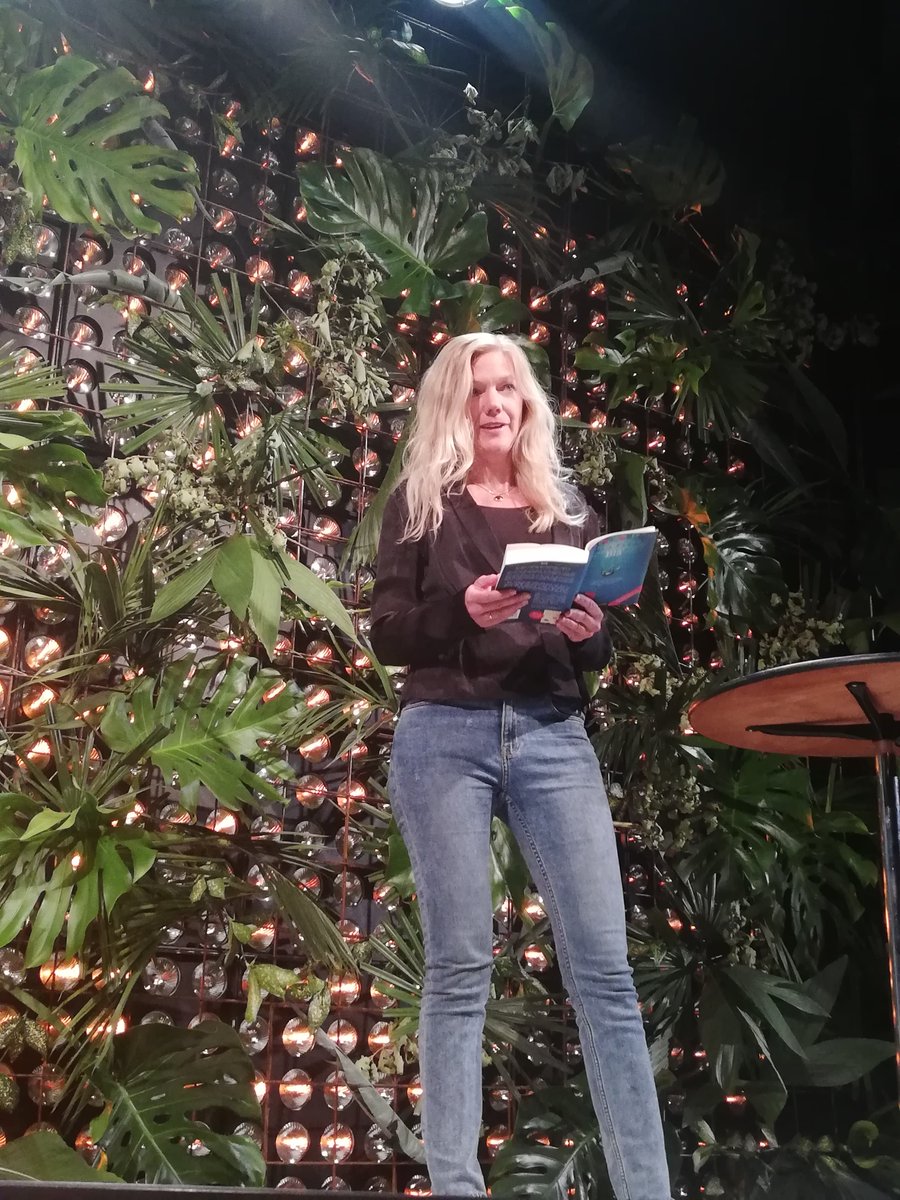 nysnoinvest's tweet photo. Do books have the power to engage people to make a change for the common good? Author @majalunde talks about her coming #climate quartet and how her first two books tells a story of what the future might hold if we don´t act on #climatechange now. #Driva19 #ClimateAction https://t.co/o1zHciRmg1