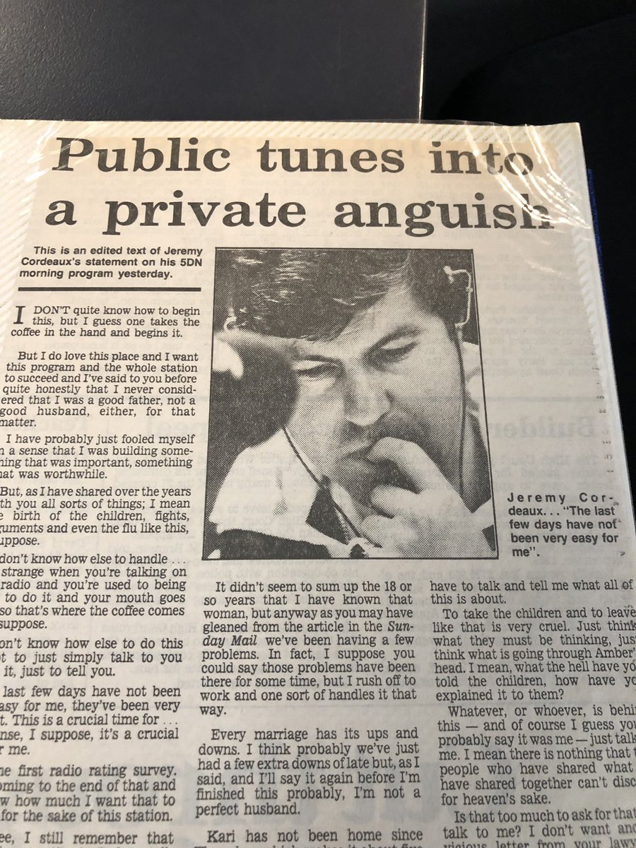 AngieMcBride's tweet photo. Be prepared @MichaelSmyth_ I have struck gold! Jeremy found this book from 1990; a listener made for him! This pic is just a tease!! #picsfordays #classicjezza #jeremyporn #jeremycordeaux https://t.co/VQelAwFboZ