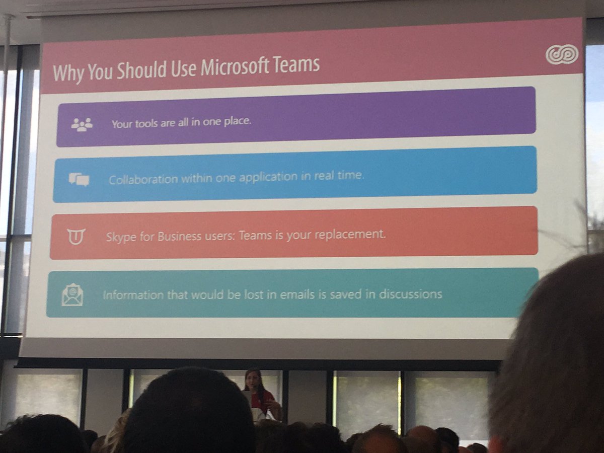 greenatina's tweet photo. ScaleUp your Teams Collaboration! Thxs to @melihubb she gives Great Insides how to become a super @MicrosoftTeams owner #collabsummit https://t.co/RA86YhhtvL