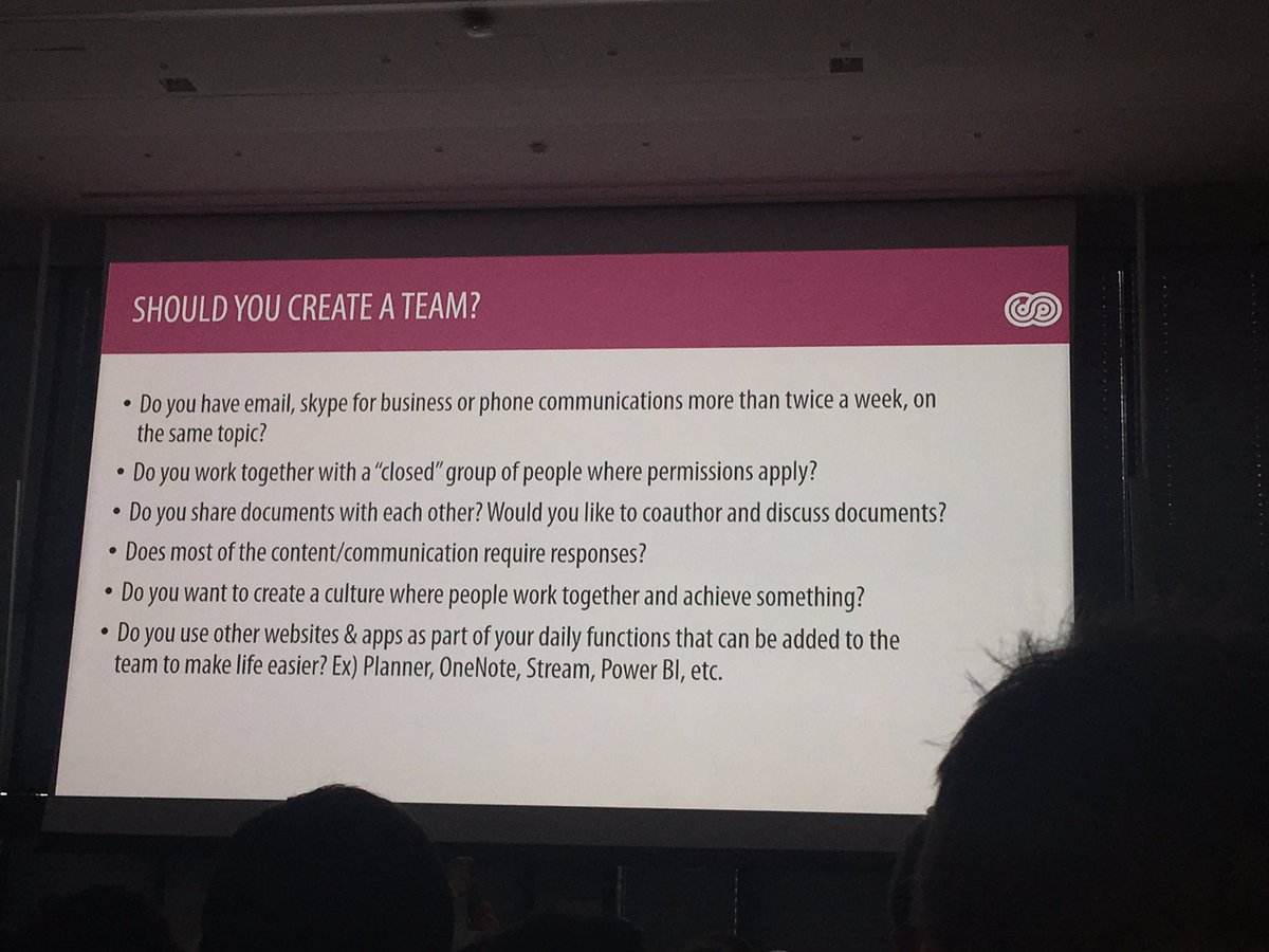 greenatina's tweet photo. ScaleUp your Teams Collaboration! Thxs to @melihubb she gives Great Insides how to become a super @MicrosoftTeams owner #collabsummit https://t.co/RA86YhhtvL