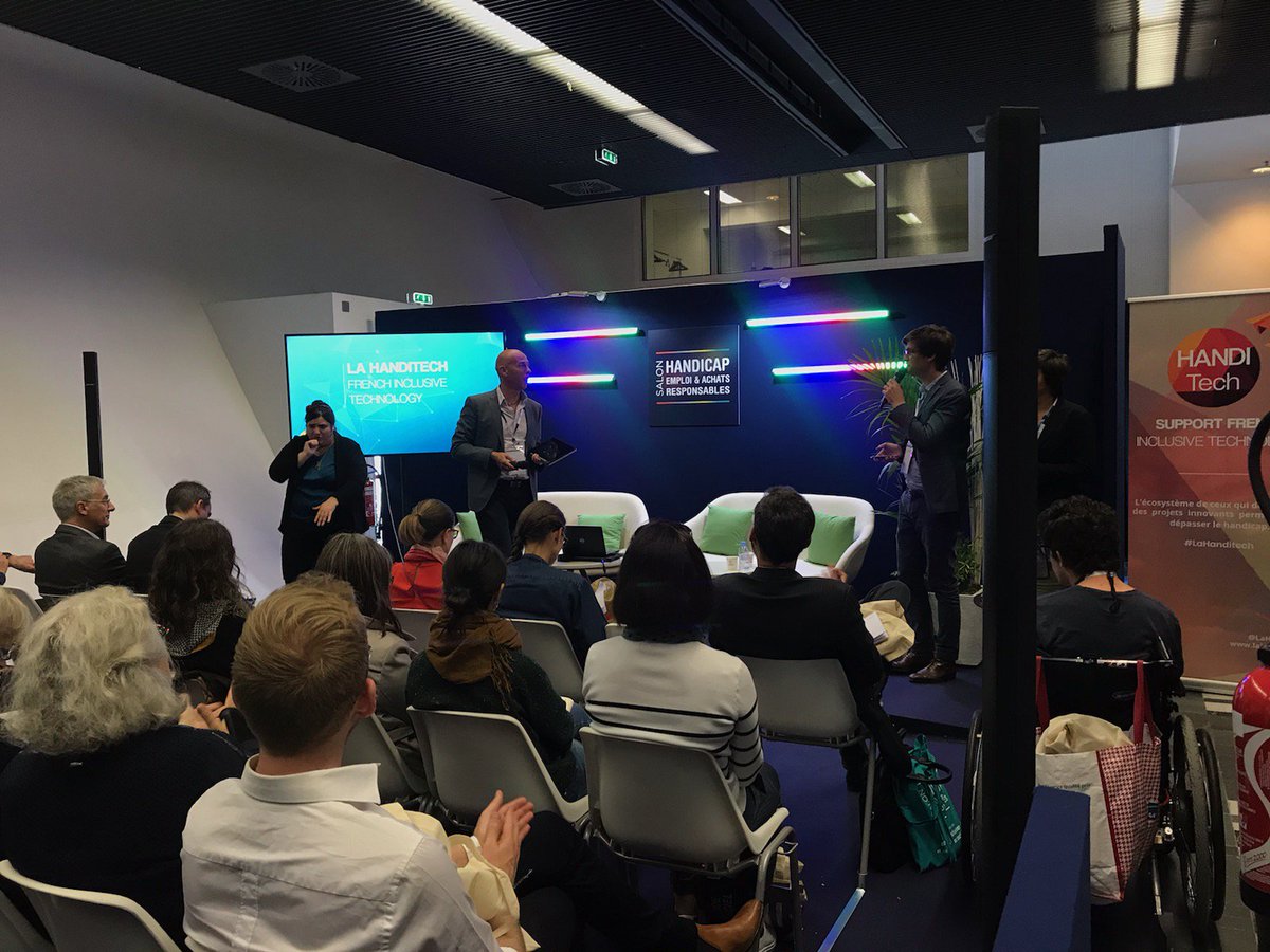 HanditechTrophy's tweet photo. La #TECHFORGOOD | Quand #innovation et #handicap créent #LaHanditech 🚀
@LaHanditech_ est fière de présenter son initiative aux côtés de @CGI_FR et ses start-up au #SalonHandicap !
Vous êtes intéressé ? Contactez-nous 😀 https://t.co/rF2sBwgI5N