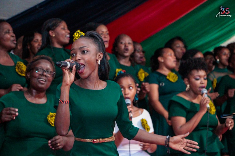 dcumoja's tweet photo. Worship is more than singing .It's more than just lyrics to a song .Worship is standing in the presence of God and declaring praises to his name.
The choir took us back  with songs  like Ahadi ya bwana by Mary Wambui and Yesu nakupenda by Rose Muhando.
#DCUmojaAt35
#IamDCIU https://t.co/pULr4Je33S