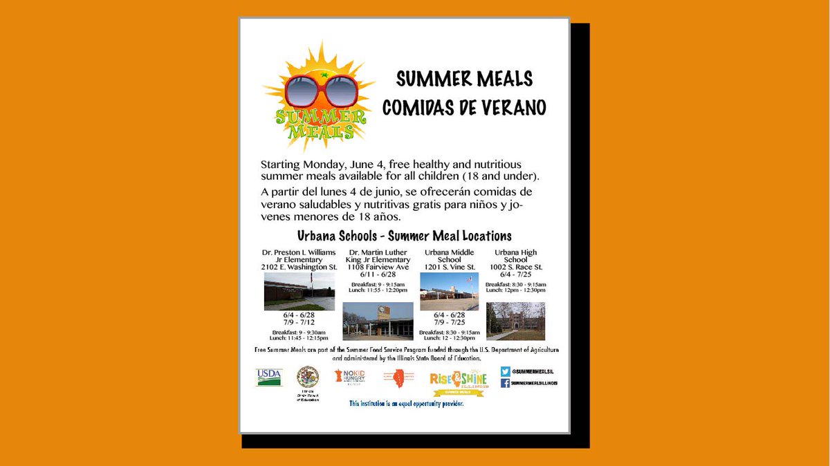 Good news: USD #116 will be offering free meals to children 18 and younger from June through the end of July at four USD #116 locations. View the online post below for details!  

Online Post: usd116.org/districtupdate…