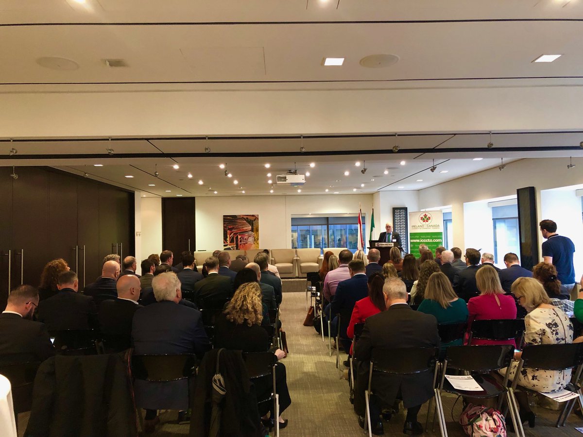 ICCCTO's tweet photo. The 🇨🇮🇨🇦 2019 business summit is off to a great start with a packed room.  #IRLCAFUTURETRADE ⁦@ICBA⁩ ⁦@gowlingwlg_ca⁩ ⁦@ei_canada⁩ ⁦@IDAIRELAND⁩ https://t.co/hEQoRCznBo