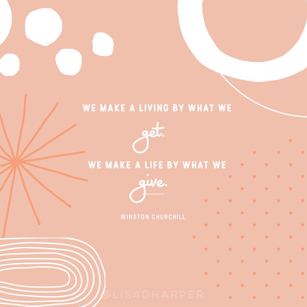 lisadharper's tweet photo. #generosityrocks https://t.co/v9wo5rOtEB