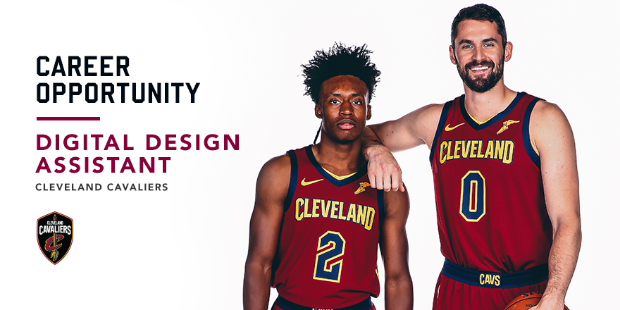 _JoeyC_'s tweet photo. Come work with me and the @cavs! We are looking for a Digital Design Assistant. If you're interested, apply here: https://t.co/n0IxpIFDGe https://t.co/sPSr3yKDy0