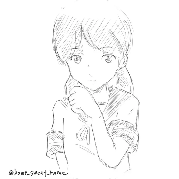 #艦これ版深夜の真剣お絵描き60分一本勝負#艦これ版真剣お絵描き60分一本勝負_20190528#白雪#艦これ 