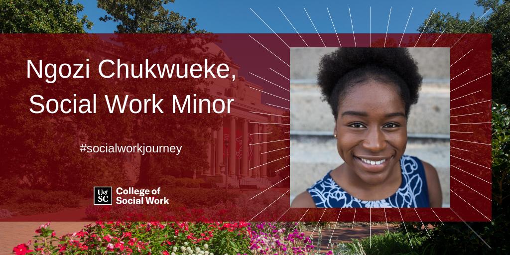 Ngozi Chukwueke, a rising senior business major and social work minor, is in the African country of Equatorial Guinea until Aug. 1 for her independent study course with Medical Care Development International on malaria control and elimination. #socialworkjourney