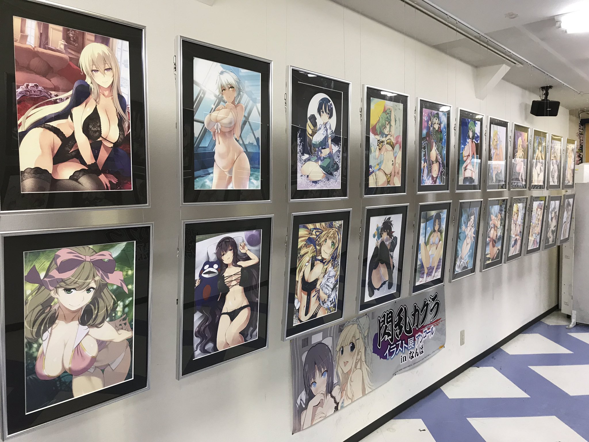 閃乱カグラファン Sur Twitter 閃乱カグラ イラスト展アンコールinなんば 行って来ました ビジュアルファンブックと卓上カレンダーを買いました 大満足です 閃乱カグラ Kenichiro Taka