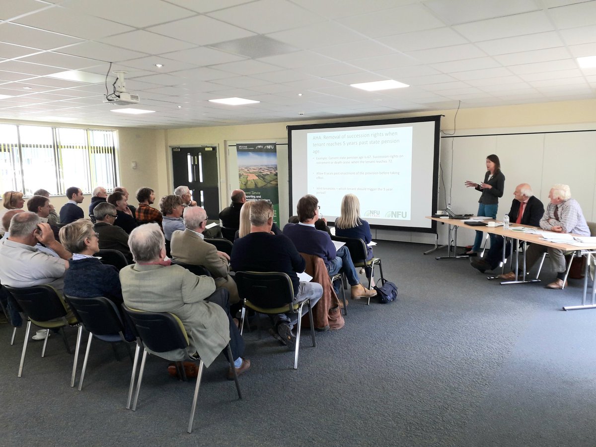 There's a good turnout today <a href="/NewarkShowgrd/">Newark Showground</a> for the @NFUEastMidlands tenants meeting. Pearls of wisdom from <a href="/roselandkennels/">Chris Cardell</a> and <a href="/eleanorgriggs23/">Eleanor Griggs</a> regarding the <a href="/DefraGovUK/">Defra UK</a> consultancy on tenancy reform.