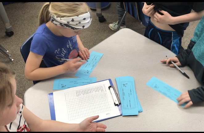 toddallgor's tweet photo. Ss engaged practicing real world #mathskills figuring payroll, cashing checks with bankers and purchasing supplies at classroom store @SCSEagles1 https://t.co/7I1ZjNEQEa