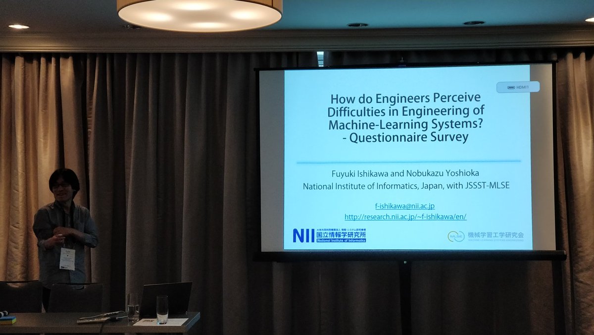 Sensaze's tweet photo. “How do Engineers Perceive Difficulties in Engineering of Machine-Learning Systems? – Questionnaire Survey”
By Fuyuki Ishikawa, Nobukazu Yoshioka

@IpCesser at the @ICSEconf 
#icse #ICSE2019 #icse19 #cesi19 https://t.co/PUJCQYXDGu
