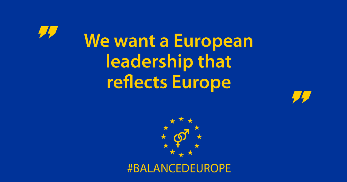 BalancedEurope's tweet photo. We want a European leadership that reflects Europe. We want a #BalancedEurope https://t.co/3Vzs4jD7op