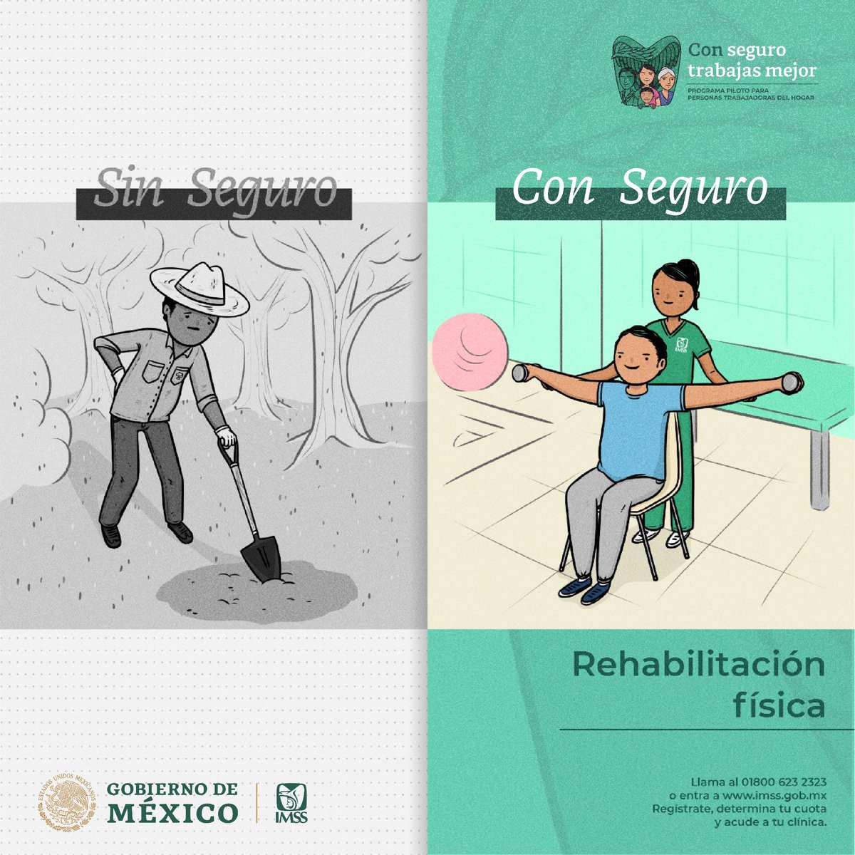 imssedomexpte's tweet image. ¿Y tú ya estás afiliado al #ProgramaPiloto?

Ahora todas las personas #TrabajadorasDelHogar tienen acceso a servicio no solo médico, sino de guardería, ahorro o pensión.
#ConSeguroTrabajasMejor ➡ bit.ly/2OAefKM