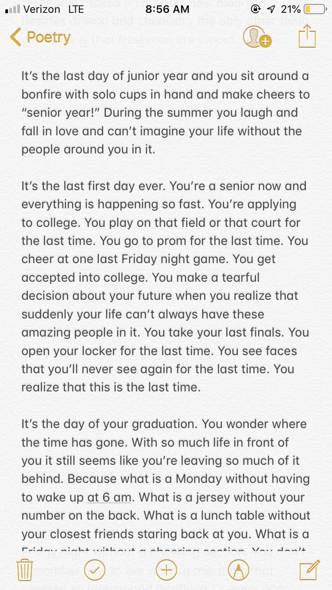 AubreyToppen's tweet photo. For the Class of 2019: embrace it. https://t.co/Rj9ido1ont