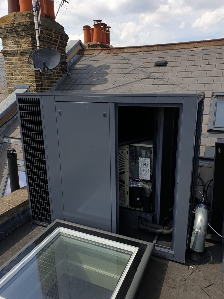 Acoustic Enclosures for AC Unit Noise Reduction Installed In Fulham London by Versan Ltd.    <a href="/fulham/">Fulham</a> <a href="/london/">London</a> #ac #acoustic #noisecontrol #noisereduction #acousticenslosure #london #installation #fulham #london #londonproperty #installed #building