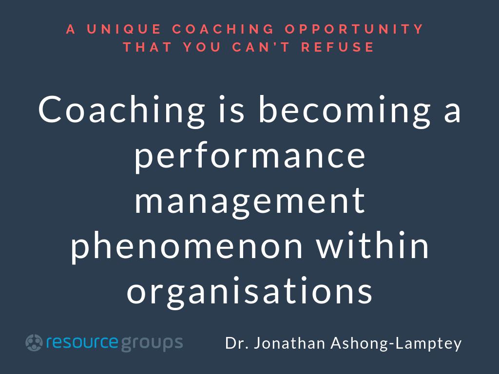 resourcegroups's tweet photo. Coaching is becoming a performance management phenomenon within organisations!

Companies are spending millions turning their employees into coaches 

I’m going to make you a one off coaching offer that you can’t refuse

https://t.co/ULYNBw4HnT 

#coach #coaching #performance https://t.co/1iItFPTDZx