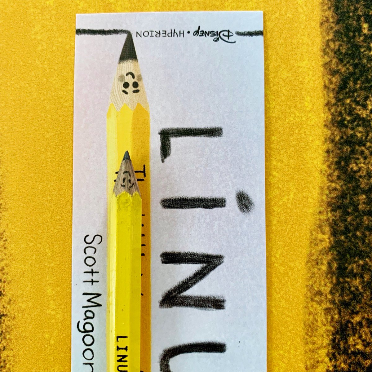 GIVEAWAY 🚨 ALERT! To celebrate 6/4 launch of LINUS THE LITTLE YELLOW PENCIL: FREE signed copy w 36 bookmarks + Linus &amp; Ernie “action figure” pencils. Like, RT &amp;/ or follow for chance to win! Winner announced 6/3/19 🕙 PM EST. US addresses only. Thanks &amp; 🍀 . ✏️___❤️ #giveaway