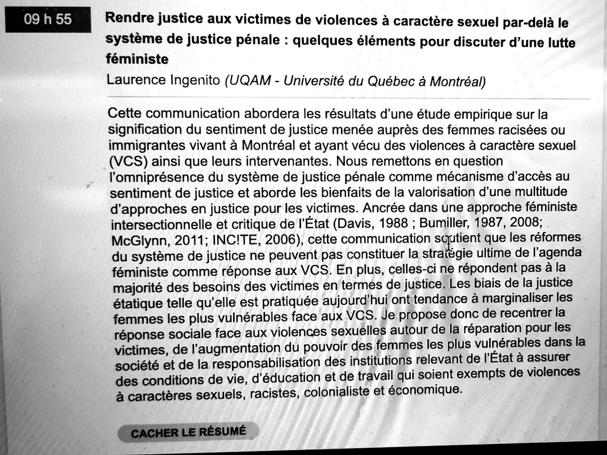 AcfasScSociales's tweet photo. La militante et sociologue Laurence Ingenito ( @uqam ) présente les de son mémoire à propos de la #justice #justicetransformatrice
Suite à #metoo, comment reformer le système de #denonciations? https://t.co/cwcj61yUGq