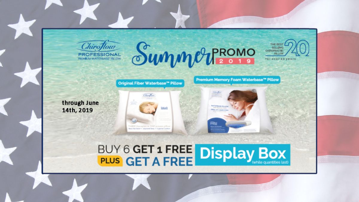 TENSNET's tweet image. ChiroFlow Pillow Sale Starts Now - mailchi.mp/64d8697fe2a2/c…
Through June 14th, Stock up now! 7 Chiroflow Pillows for the price of 6! Plus receive a FREE DISPLAY BOX • 20" X 28" • Clinically proven to improve sleep quality • Hypoallergenic