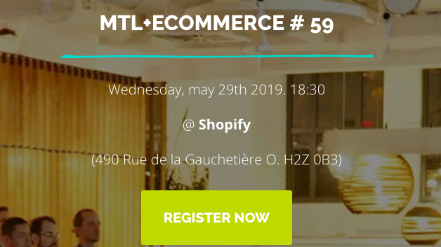 zegilbos's tweet photo. Tomorrow @Shopify Montreal office: MTL+ECOMMERCE 59th event!
Get the last tickets now: https://t.co/NxX87O8fCq
#ConversationalAI + #Gamification
Come & meet @andymauro from @automat_inc and Yannick Gagné from Aiji
#mtlecommerce @LeSiteInc @CQCD_Express @mtlnewtech @rdvecommerce https://t.co/bQrEWfeCZB