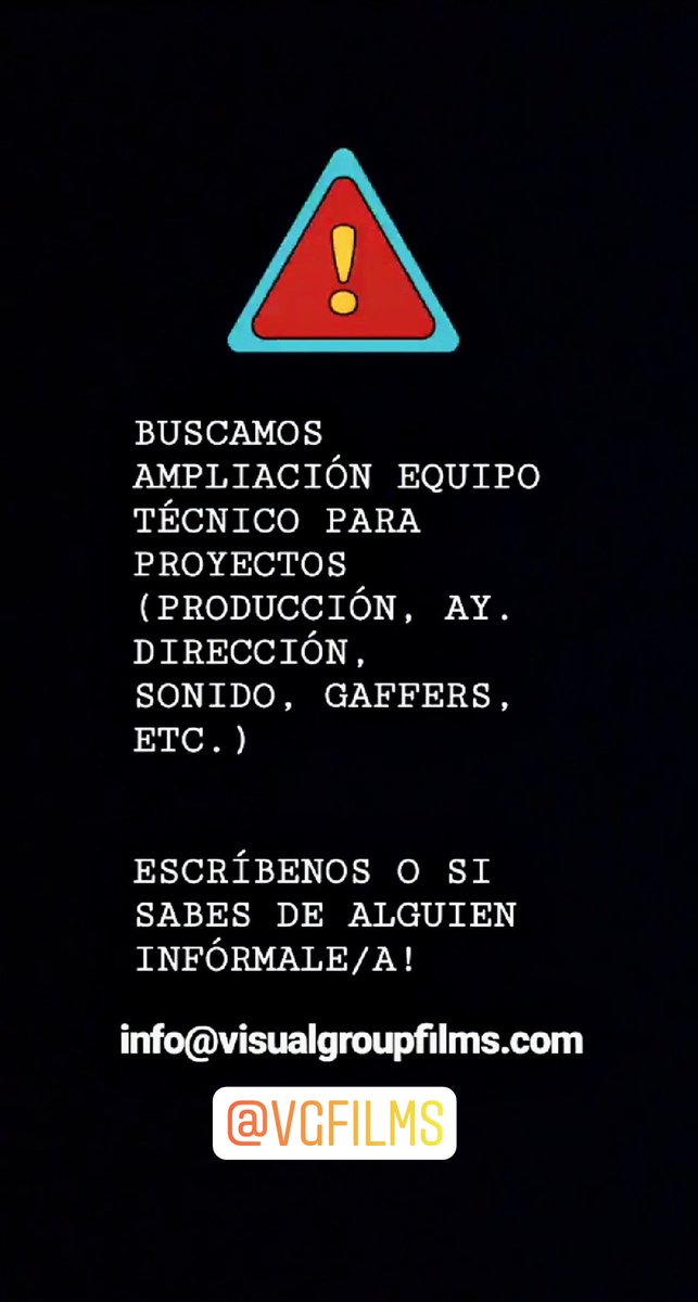 VGFilms's tweet photo. Escríbenos! #productoraaudiovisual https://t.co/PGqsgiKM0l