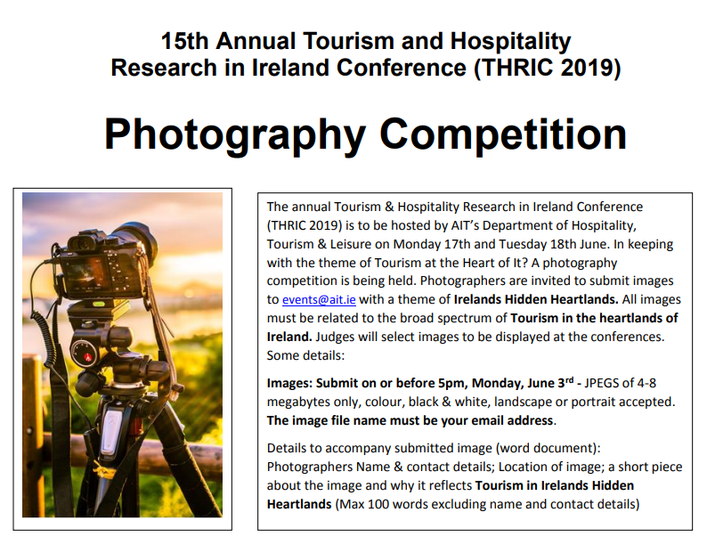 TUS_Athlone_'s tweet photo. In advance of our upcoming #THRIC conference, we are inviting students, staff and the wider public to capture the essence of 'Tourism in Ireland's Hidden Heartlands'. All photography entries and queries should be submitted to jtierney@ait.ie. https://t.co/PubVEHNa6E